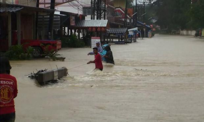 Lũ lụt hoành hành ở miền Nam Thái Lan