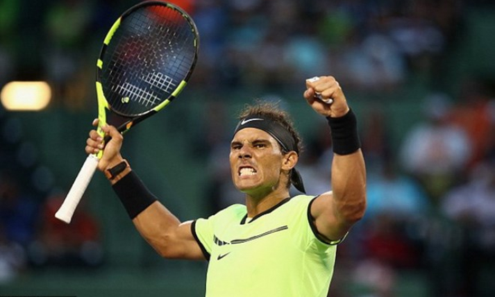 Miami Open: Nadal thua set trắng, Federer đại chiến Del Potro