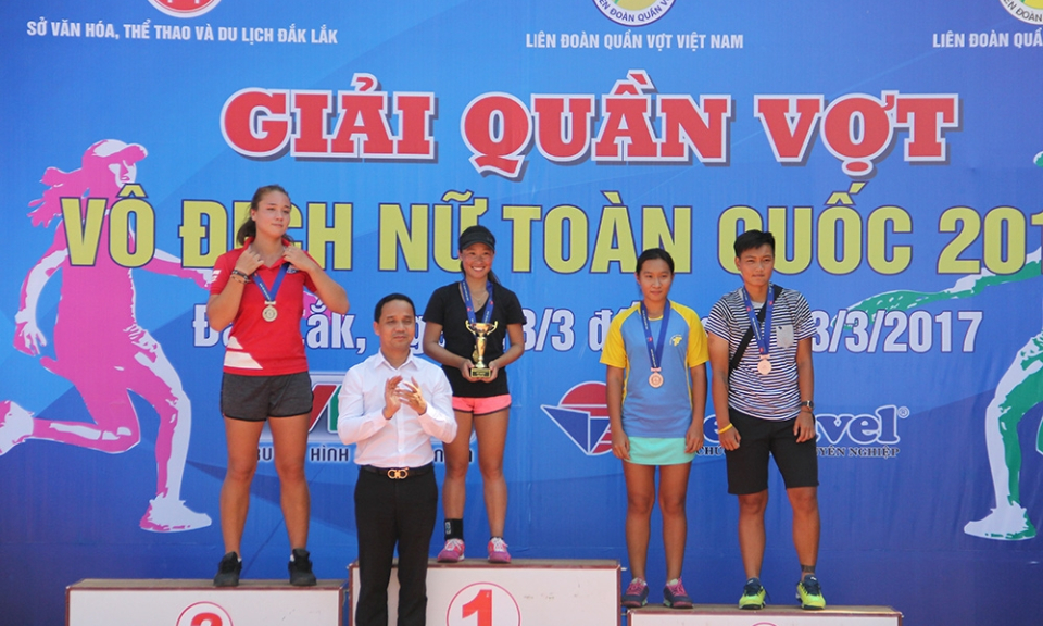 Bế mạc Giải quần vợt vô địch nữ toàn quốc 2017