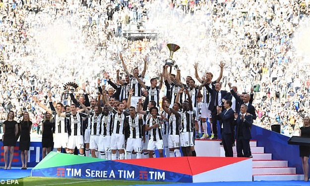 Juventus lập kỷ lục 6 lần liên tiếp đăng quang tại Serie A