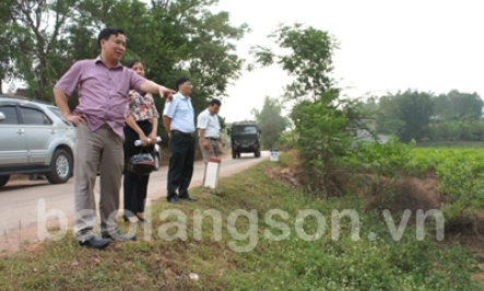 Kiểm tra tình hình vi phạm pháp luật đất đai, khoáng sản tại huyện Hữu Lũng