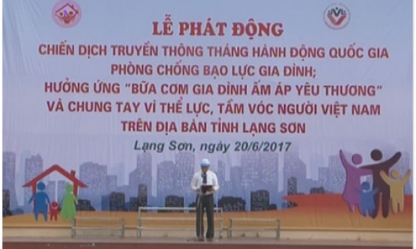 PHÁT ĐỘNG CHIẾN DỊCH TRUYỀN THÔNG THÁNG HÀNH ĐỘNG QUỐC GIA VỀ PHÒNG, CHỐNG BẠO LỰC GIA ĐÌNH