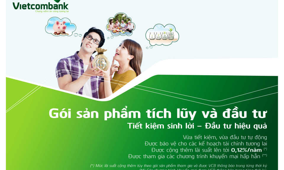 Vietcombank ra mắt gói sản phẩm tích luỹ và đầu tư