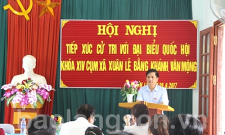 Đại biểu Quốc hội tỉnh tiếp xúc cử tri Lộc Bình