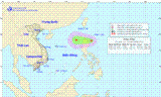 Xuất hiện áp thấp nhiệt đới gần Biển Đông