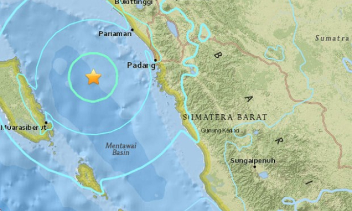 Xảy ra trận động đất mạnh 6,2 độ Richter ngoài khơi Indonesia