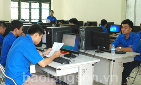 40 đoàn viên dự hội thi tin học khối cán bộ, công chức