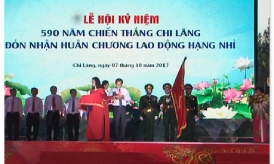 HUYỆN CHI LĂNG: KỶ NIỆM 590 NĂM NGÀY CHIẾN THẮNG CHI LĂNG VÀ ĐÓN NHẬN HUÂN CHƯƠNG LAO ĐỘNG HẠNG NHÌ