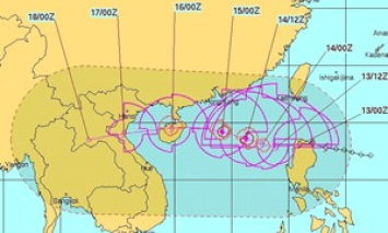 Bão Khanun giật tới cấp 15, hướng thẳng vào Bắc Bộ, Bắc Trung Bộ