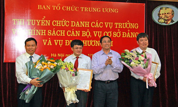 Ban Tổ chức Trung ương thi tuyển thành công 3 Vụ trưởng