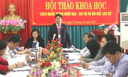 Hội thảo khoa học "Cách mạng Tháng Mười Nga - Giá trị và bài học lịch sử"