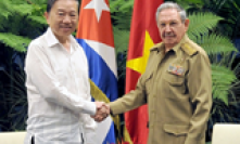 Chủ tịch Cuba Raúl Castro tiếp Bộ trưởng Tô Lâm