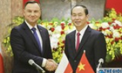 Chủ tịch nước Trần Đại Quang hội đàm với Tổng thống Ba Lan Andrzej Duda