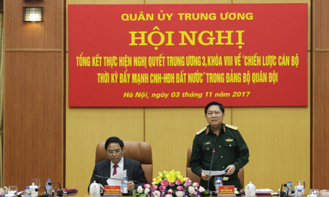 Quân ủy Trung ương thảo luận về công tác cán bộ