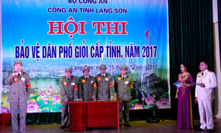 Hội thi Bảo vệ dân phố giỏi cấp tỉnh năm 2017