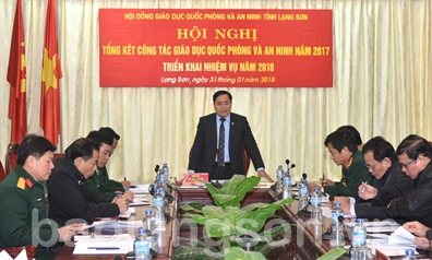 Triển khai công tác giáo dục quốc phòng và an ninh năm 2018