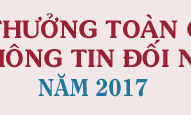 Giải thưởng toàn quốc về thông tin đối ngoại năm 2017