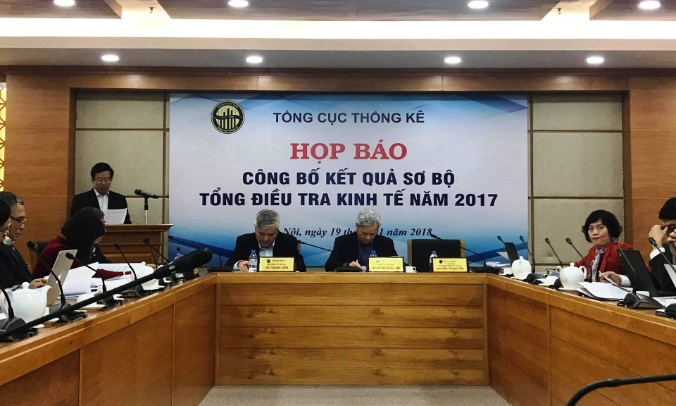 Công bố kết quả sơ bộ Tổng điều tra kinh tế năm 2017