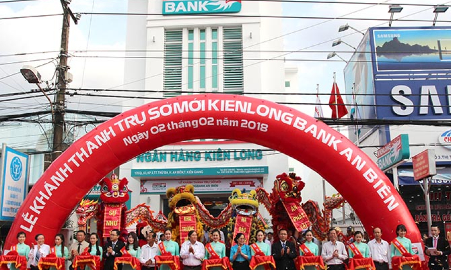 Kienlongbank khánh thành 2 trụ sở mới tại tỉnh Kiên Giang