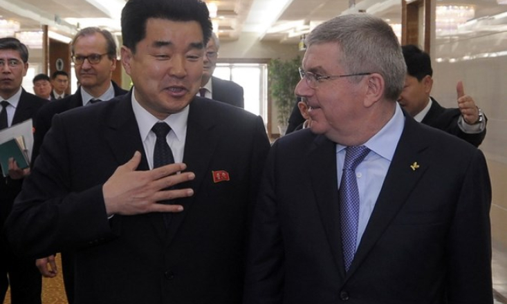 Chủ tịch IOC Thomas Bach gặp giới chức thể thao Triều Tiên