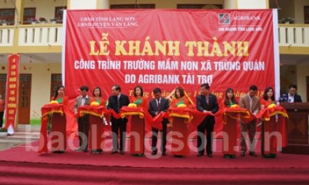 Khánh thành công trình Trường Mầm non xã Trùng Quán