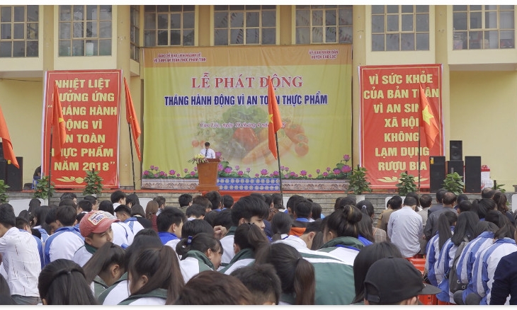 PHÁT ĐỘNG "THÁNG HÀNH ĐỘNG VÌ AN TOÀN THỰC PHẨM" NĂM 2018