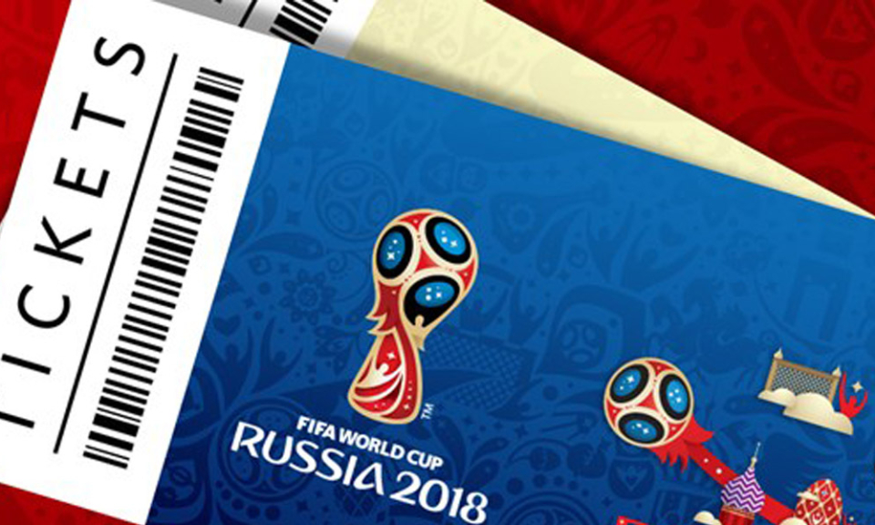 Hơn 1,6 triệu vé World Cup 2018 đã được bán ra