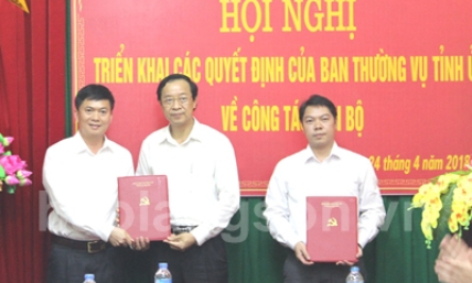 Triển khai các quyết định của Ban Thường vụ Tỉnh uỷ về công tác cán bộ