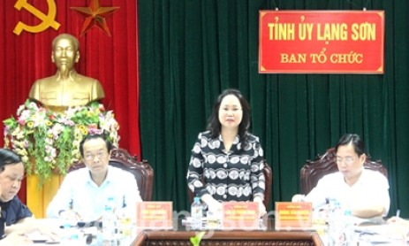 Thường trực Tỉnh ủy làm việc với Ban Tổ chức Tỉnh ủy