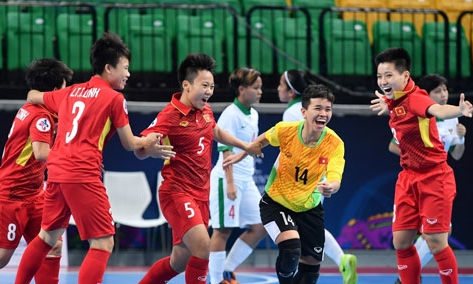 Việt Nam lọt vào bán kết Giải futsal nữ châu Á