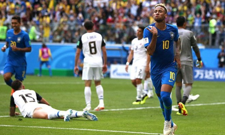 Brazil vs Costa Rica 2-0: Selecao giành chiến thắng nghẹt thở