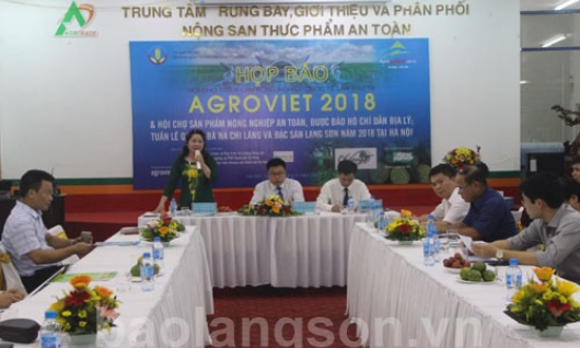 Họp báo “Tuần lễ quảng bá sản phẩm na Chi Lăng và đặc sản Lạng Sơn năm 2018 tại Hà Nội”