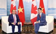 Thủ tướng Nguyễn Xuân Phúc hội đàm với Thủ tướng Canada