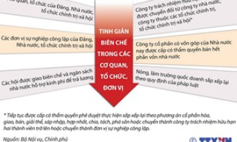 [Infographics] Đã tinh giản biên chế hơn 39.800 người kể từ năm 2015