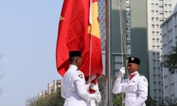 Quốc kỳ Việt Nam tung bay tại ASIAD 2018