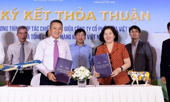 Vietnam Airlines ‘bắt tay’ Vinamilk hợp tác chiến lược, thương hiệu