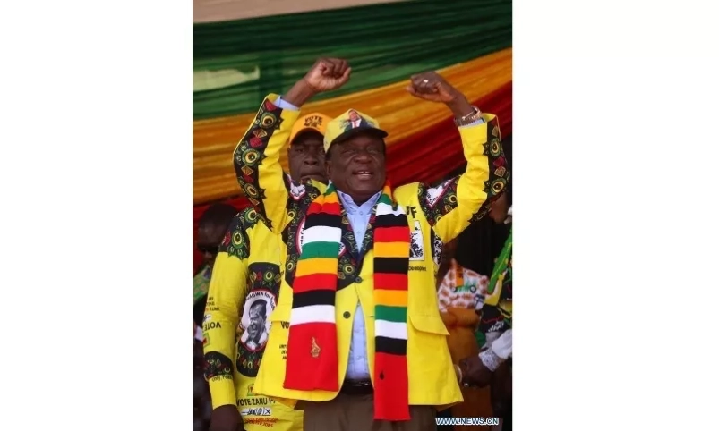 Ông Emmerson Mnangagwa tái đắc cử Tổng thống Zimbabwe