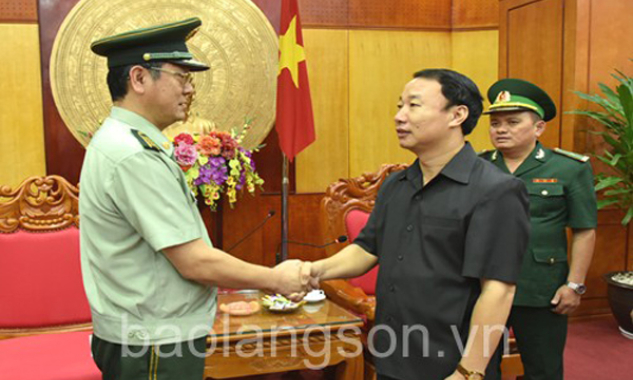 Lãnh đạo UBND tỉnh tiếp Đoàn đại biểu Tổng đội Công an Biên phòng Quảng Tây, Trung Quốc