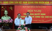 Đồng chí Lê Văn Lân giữ chức Phó Ban Nội chính Trung ương