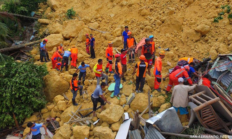 Philippines: Lở đất chôn vùi hơn 20 ngôi nhà, hàng chục người bị mắc kẹt