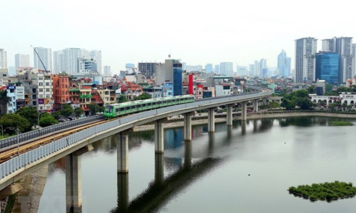 Chạy thử 5 đoàn tàu tuyến đường sắt Cát Linh-Hà Đông vào ngày 20/9