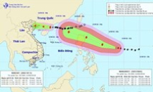 Ngày 17/9, siêu bão Mangkhut sẽ tiến thẳng vào đất liền các tỉnh ven biển Bắc Bộ