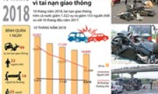 10 tháng, mỗi ngày 22 người chết vì tai nạn giao thông