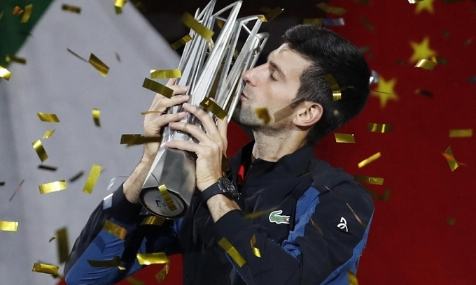 Đánh bại Coric, Djokovic lần thứ tư đăng quang ở Thượng Hải Masters