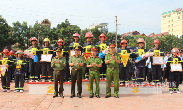 Công an tỉnh tổ chức hội thi nghiệp vụ chữa cháy, cứu nạn, cứu hộ