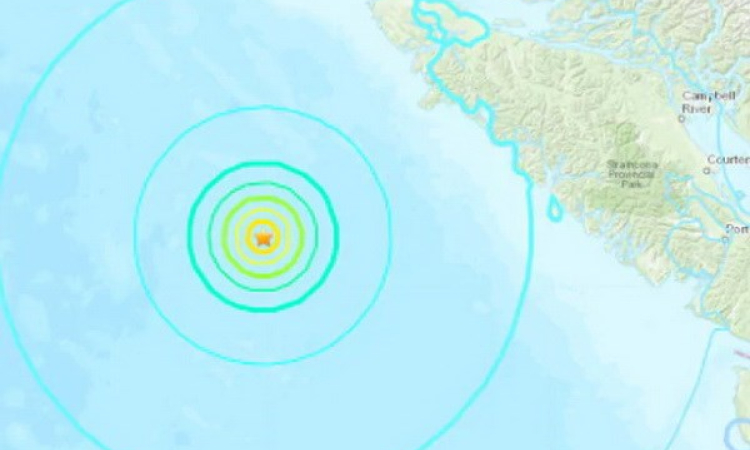 Trận động đất mạnh 6,7 độ làm rung chuyển cực Tây Canada