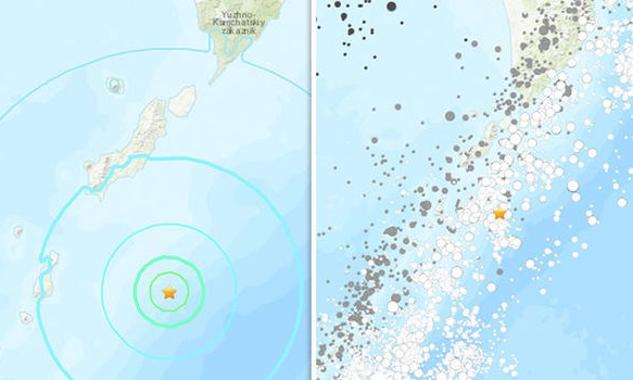 Khu vực gần quần đảo Kuril của Nga rung chuyển vì động đất 6,7 độ