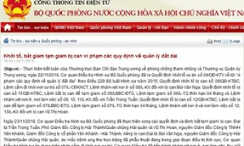 Khởi tố bị can 2 Đại tá Quân đội