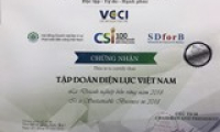 EVN lọt tốp 100 doanh nghiệp bền vững tại Việt Nam năm 2018