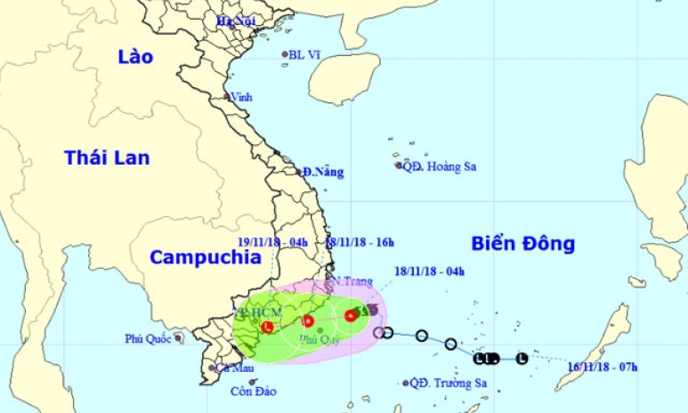 Bão số 8 suy yếu thành áp thấp nhiệt đới